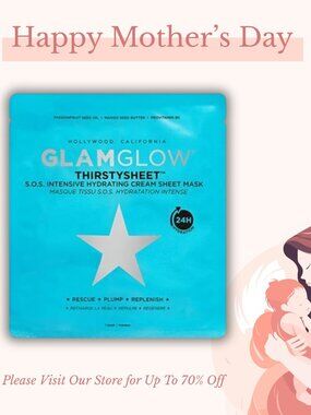 GlamGlow S.O.S. Thirstysheet Intensive Hydrating Cream Sheet Mask - 1 Sheet